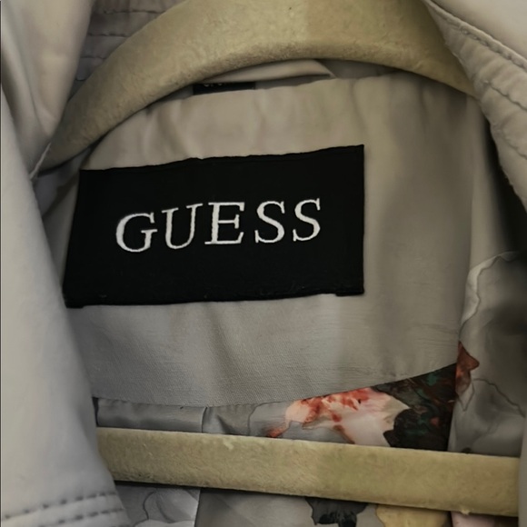 Guess Gray Double-Breasted Trench Coat - Picture 2 of 7